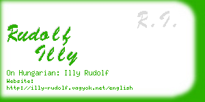 rudolf illy business card